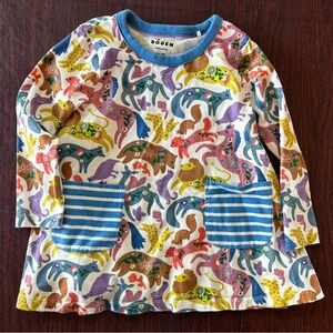 Mini Boden Animal Print Tunic Dress